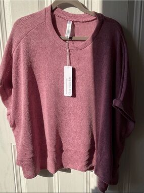 Scarlett Dusty Rose Crewneck Knit Sweater